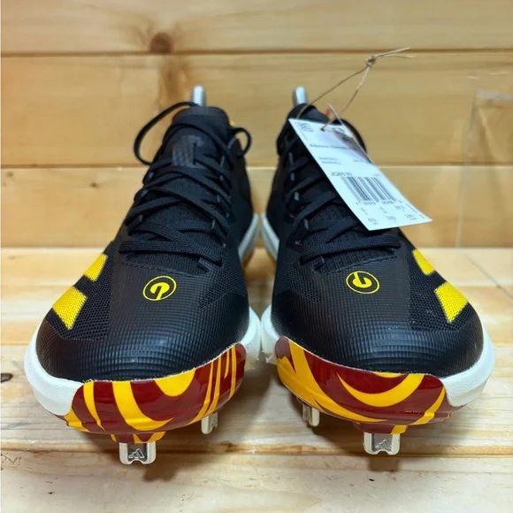 New Adidas Adizero Electric+ Black Baseball Cleats Grambling State JQ8530 M 6.5 - Picture 6 of 7